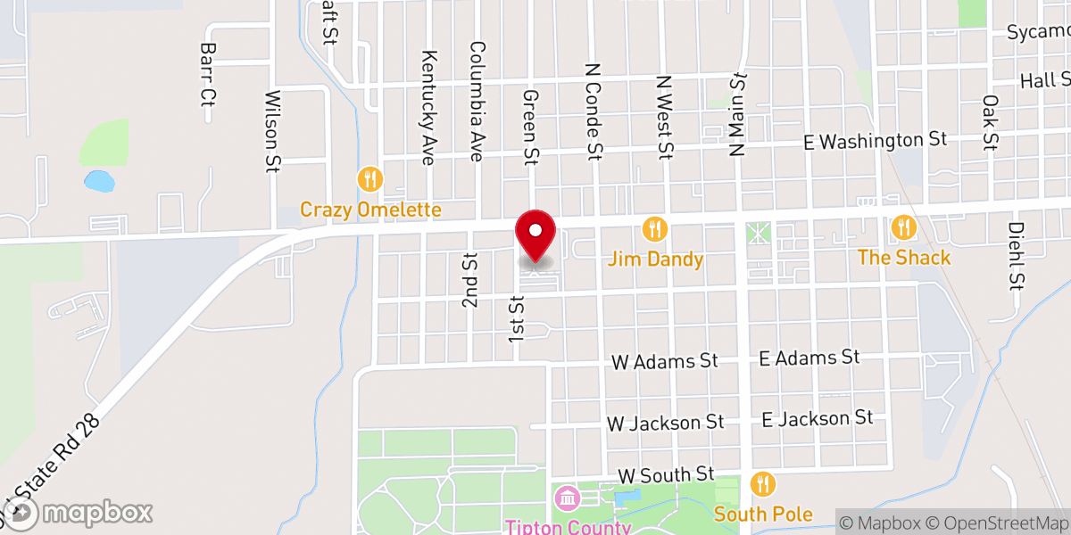 Map showing location of C.W. Mount Community Center And Banquet