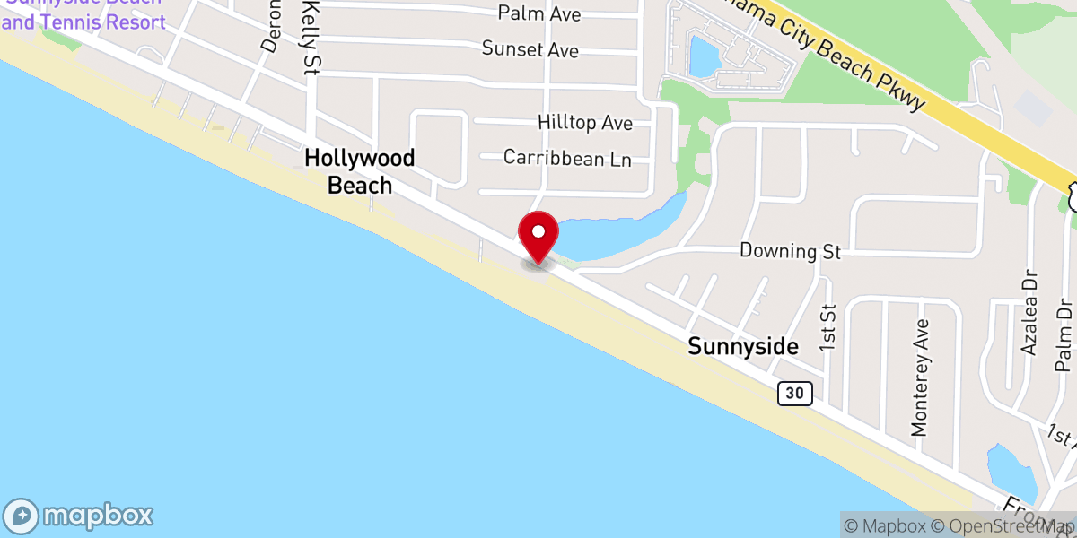 Map showing location of Surfside Christian Retreat