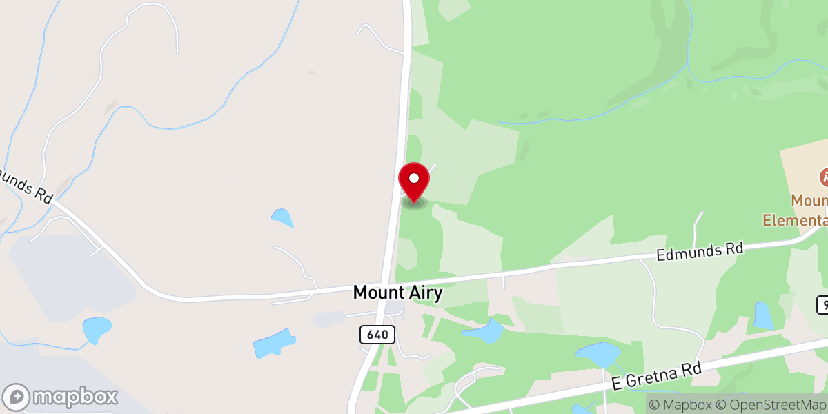 Map showing location of Saint Johns Church