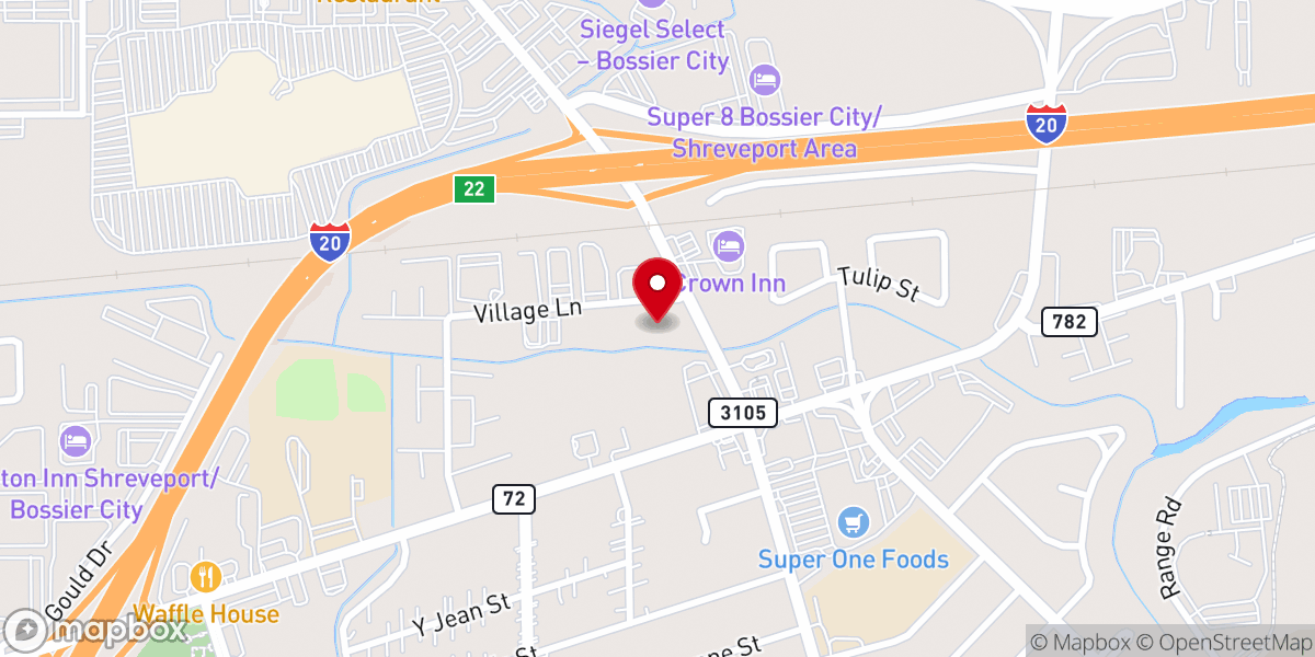 Map showing location of St George's Episcopal Church