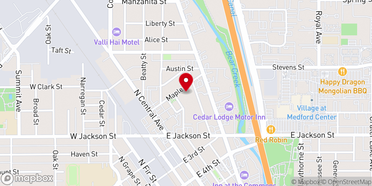 Map showing location of Cornerstone Christian Church