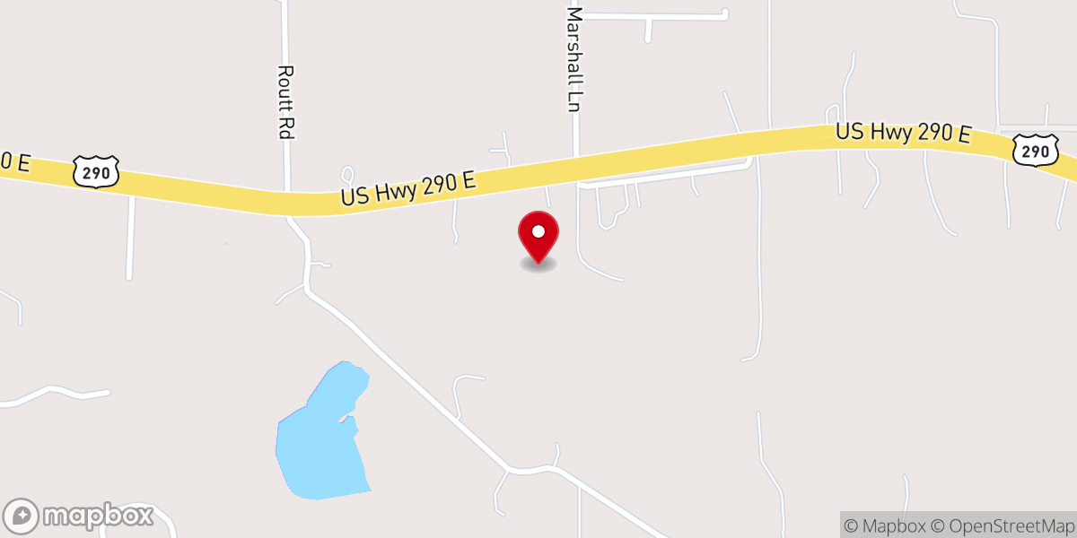 Map showing location of Chappell Hill Automotive & Towing