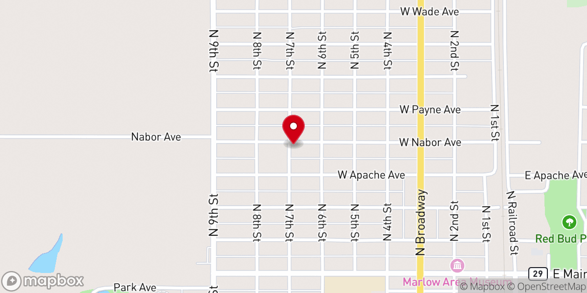 Map showing location of Prayer of Praise Pentecostal Church of God, Inc.
