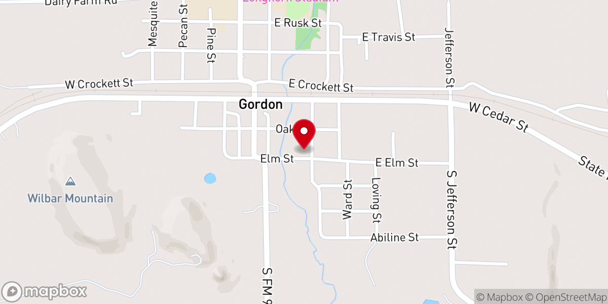 Map showing location of First Baptist Church
