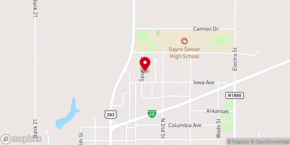 Map showing location of joey memorial