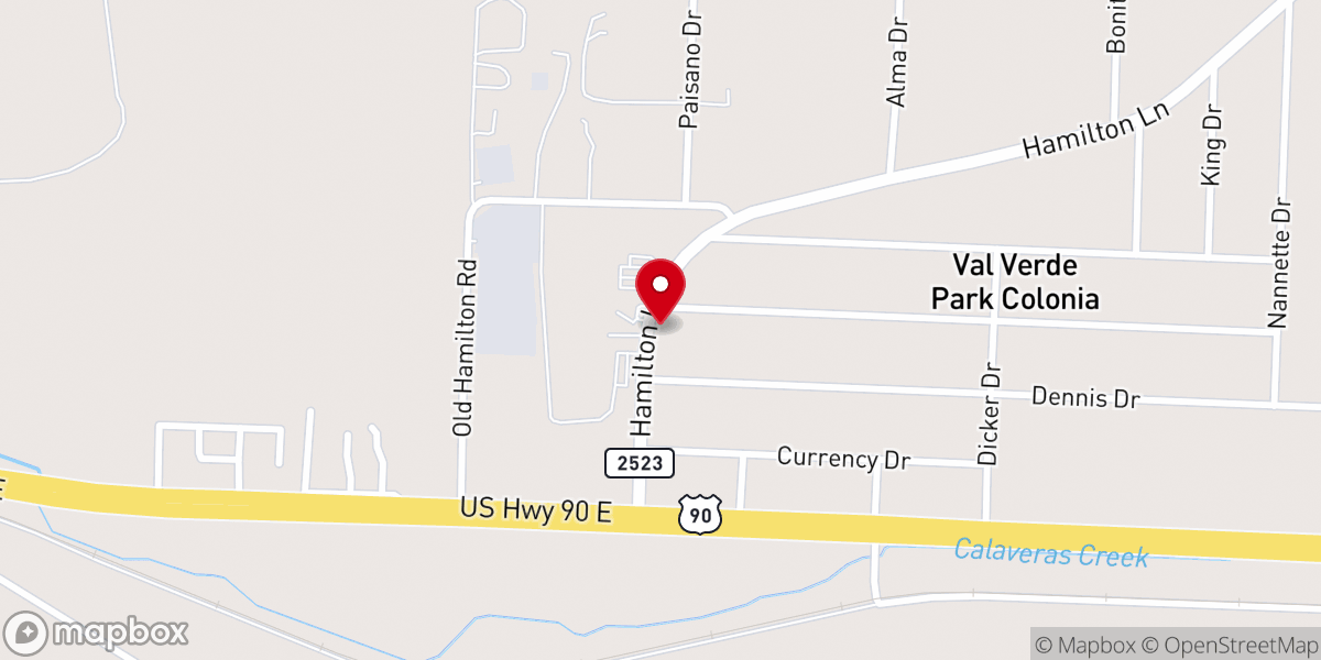 Map showing location of Rock of Salvation Church