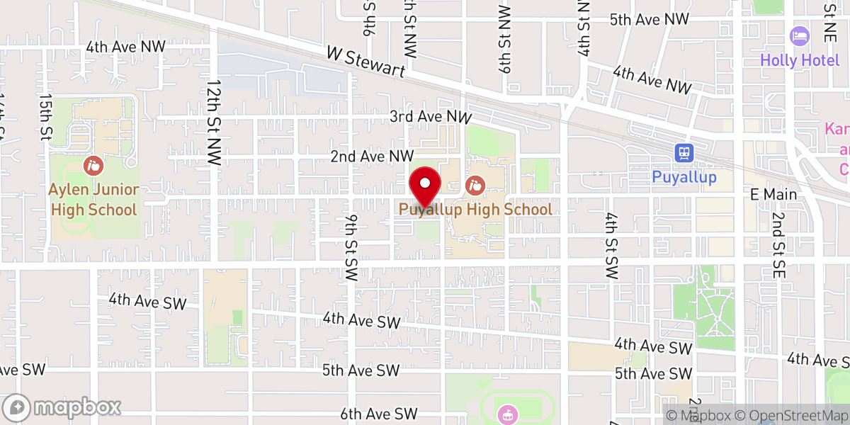Map showing location of Our Savior Lutheran Church