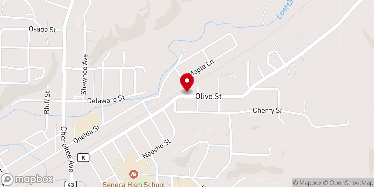 Map showing location of Turning Point Church
