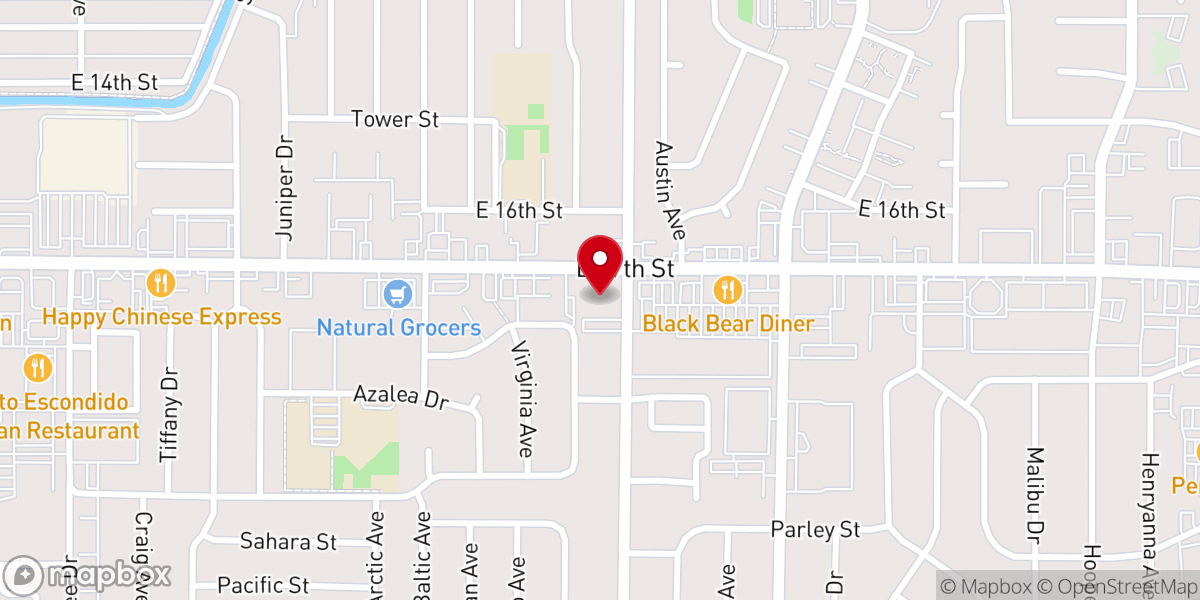 Map showing location of St. Paul's United Methodist church