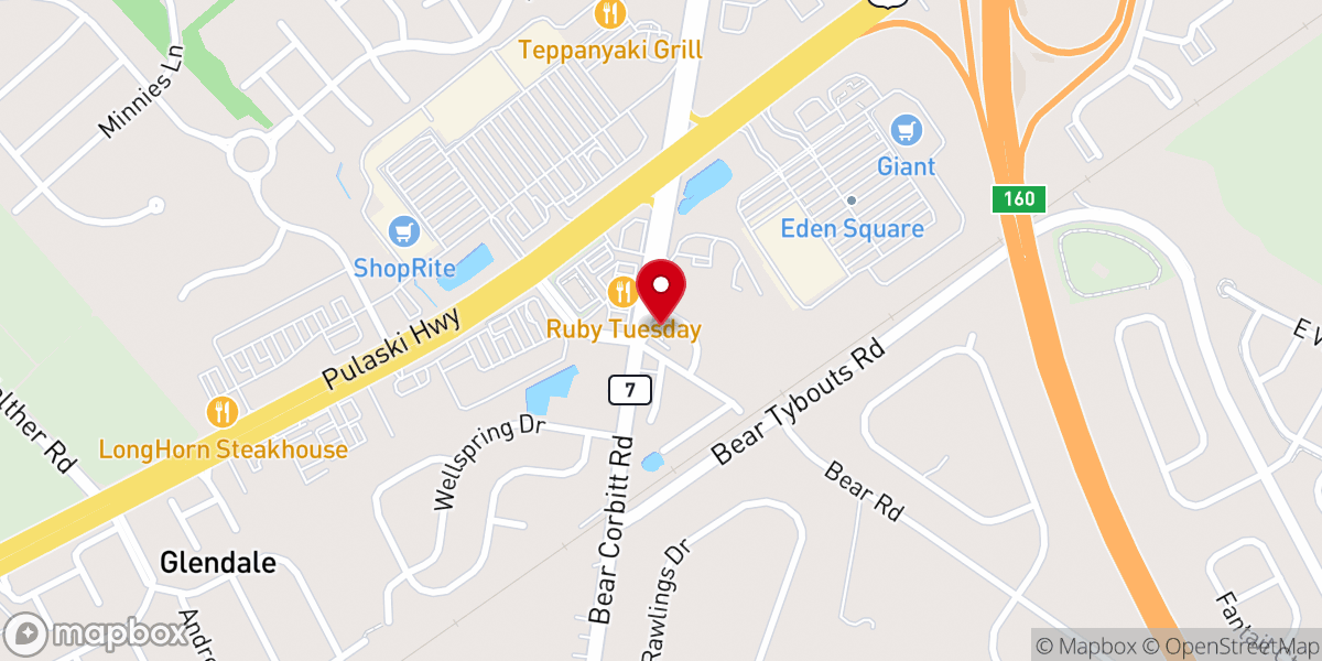 Map showing location of New Castle County Head Start