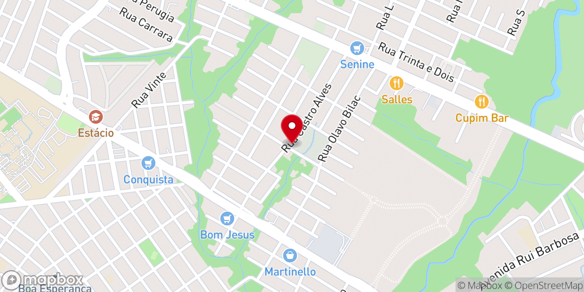 Map showing location of Igreja Santa Cruz