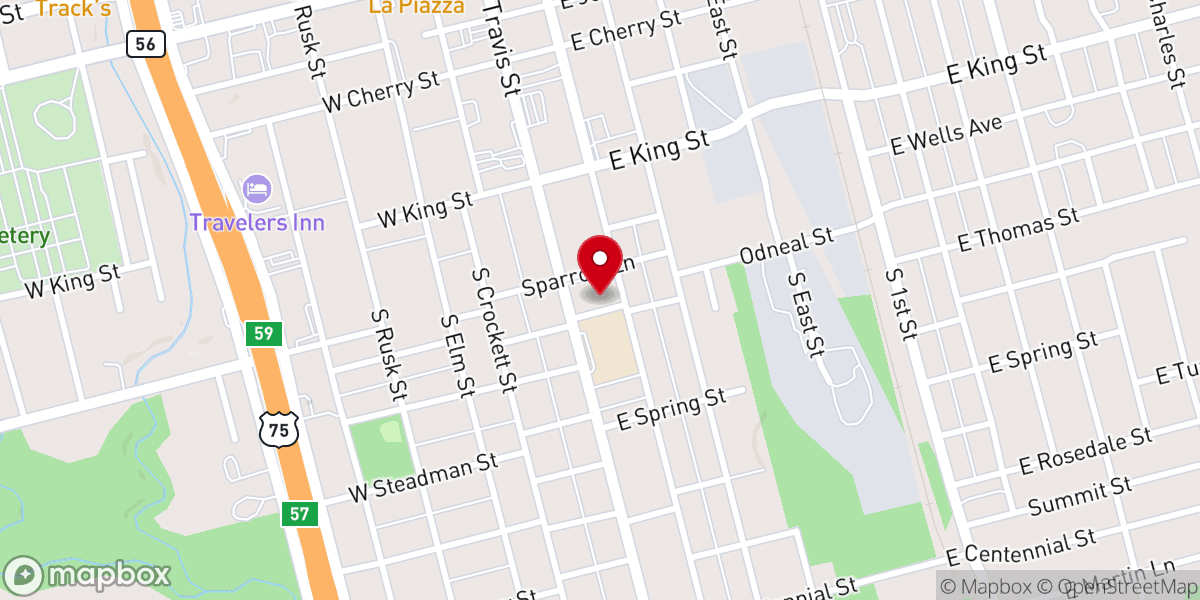 Map showing location of St. Mary's Rectory