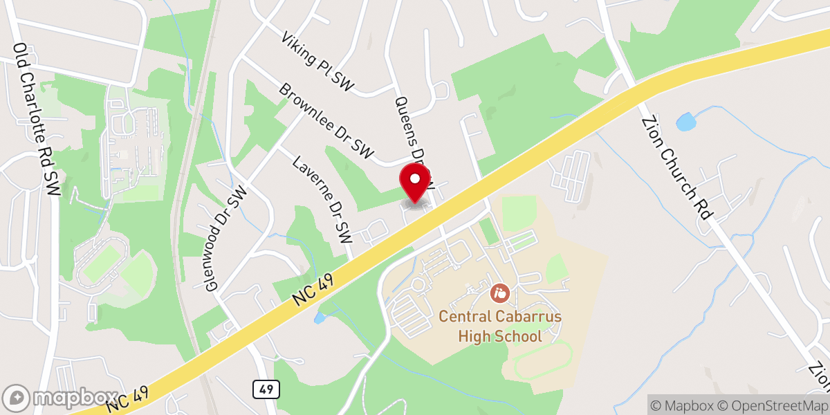 Map showing location of Gordon Heights independent Baptist Church