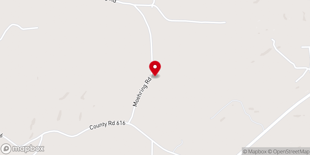 Map showing location of Calvary Apostolic Church