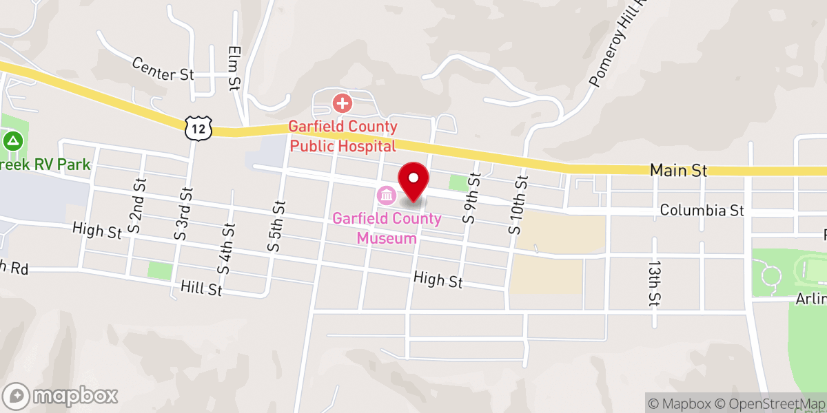 Map showing location of United Methodist Church