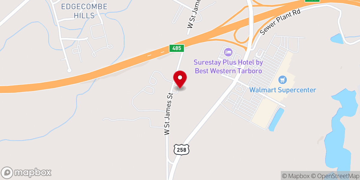Map showing location of The Potters House