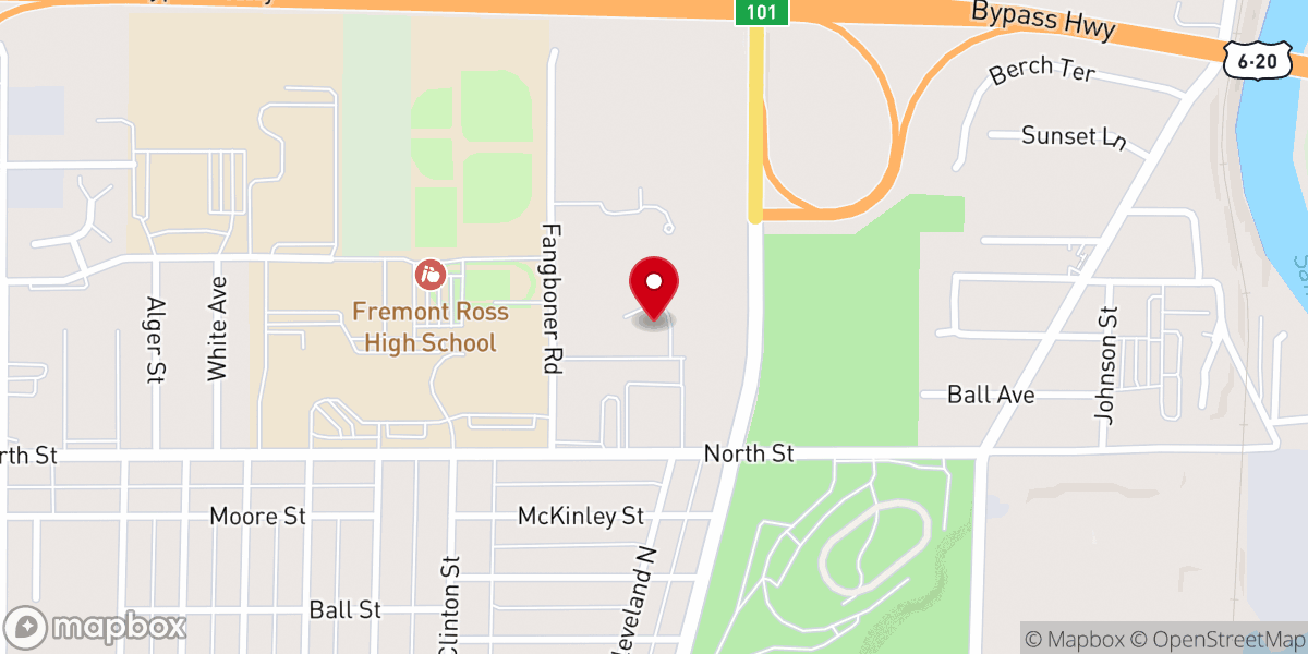Map showing location of Hayes Memorial Untd Methodist Church