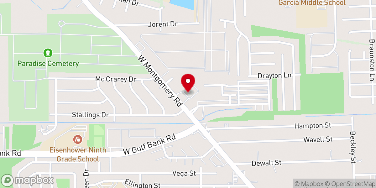 Map showing location of God's Grace Community Church