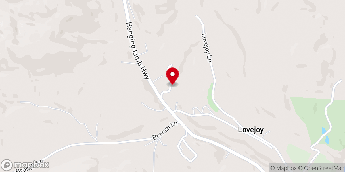 Map showing location of Ronnie Pierce Ministries