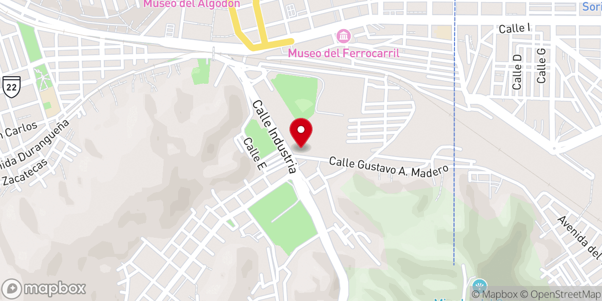 Map showing location of Parroquia Sagrada Familia