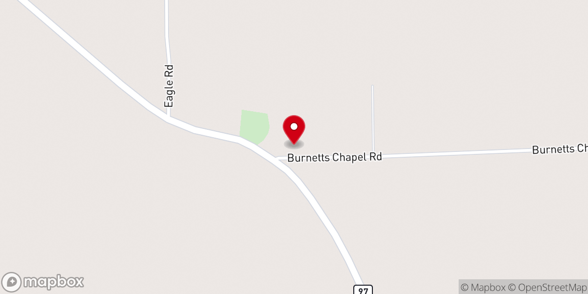 Map showing location of Burnetts Chapel Pars