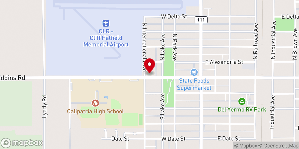 Map showing location of First Southern Baptist Church
