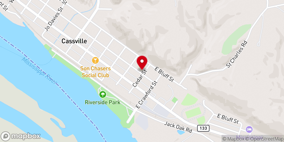 Map showing location of St Charles School