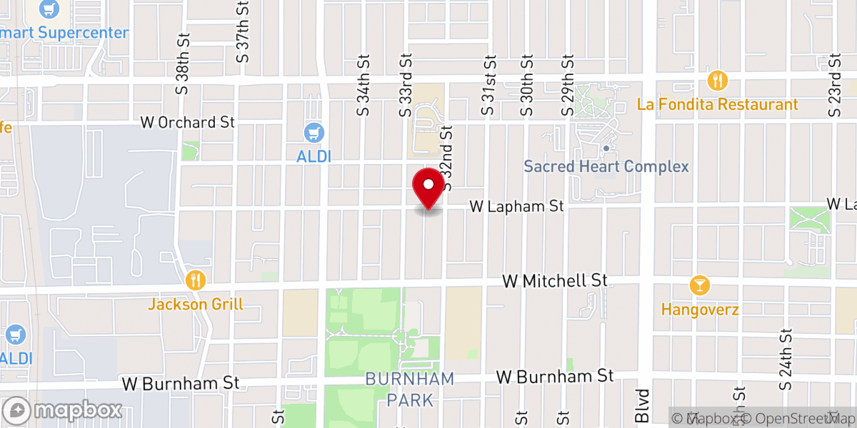 Map showing location of Immanuel Lutheran Church ELCA