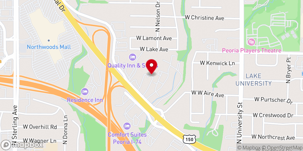 Map showing location of Peoria First