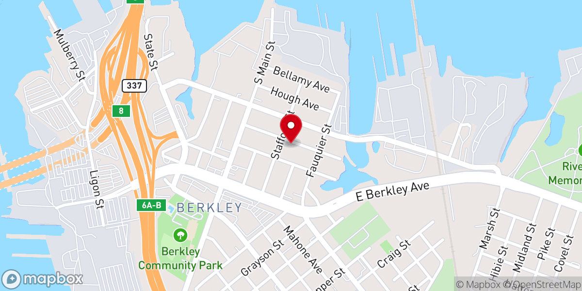 Map showing location of Philippi Church of Christ