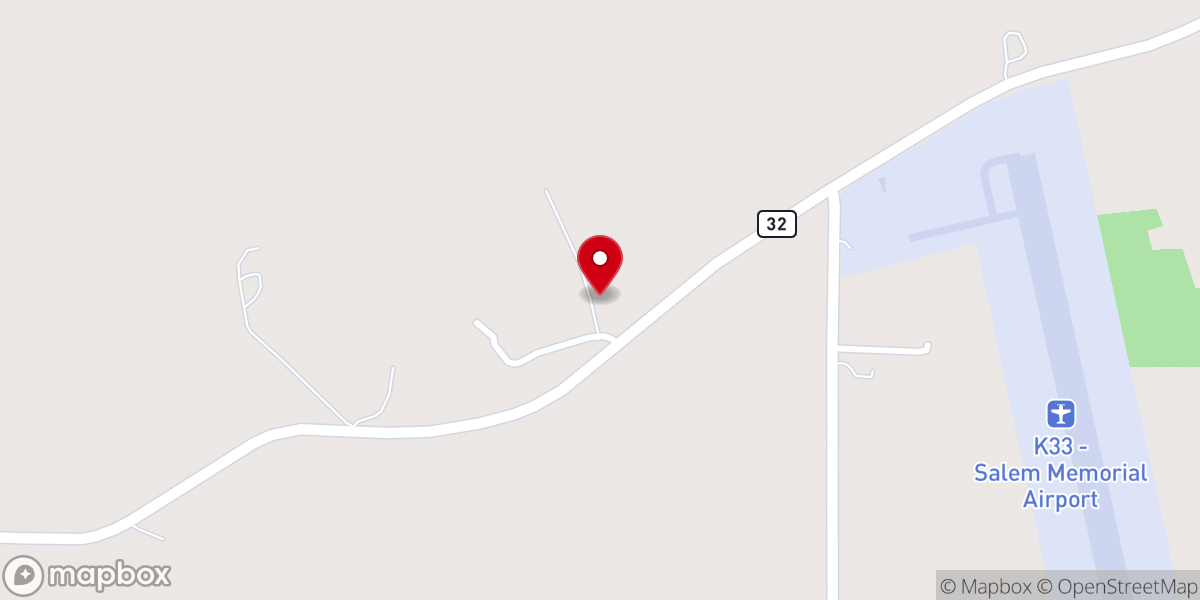 Map showing location of Salem Christian Brotherhood
