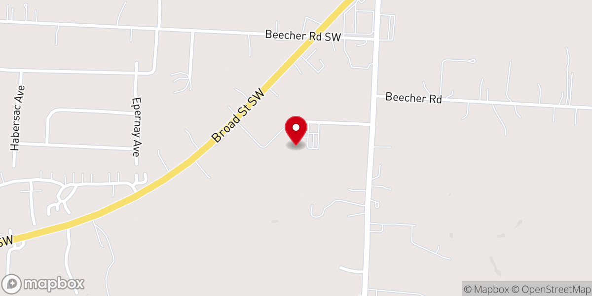 Map showing location of Tri-Village Christian Church