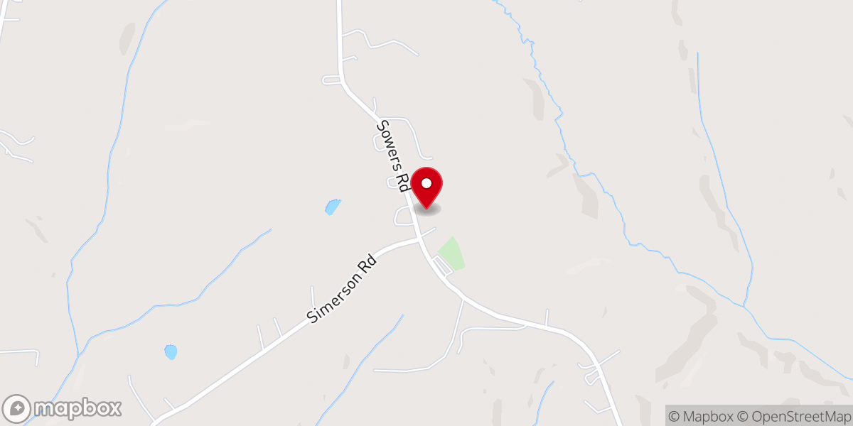 Map showing location of Smith Grove Baptist Church
