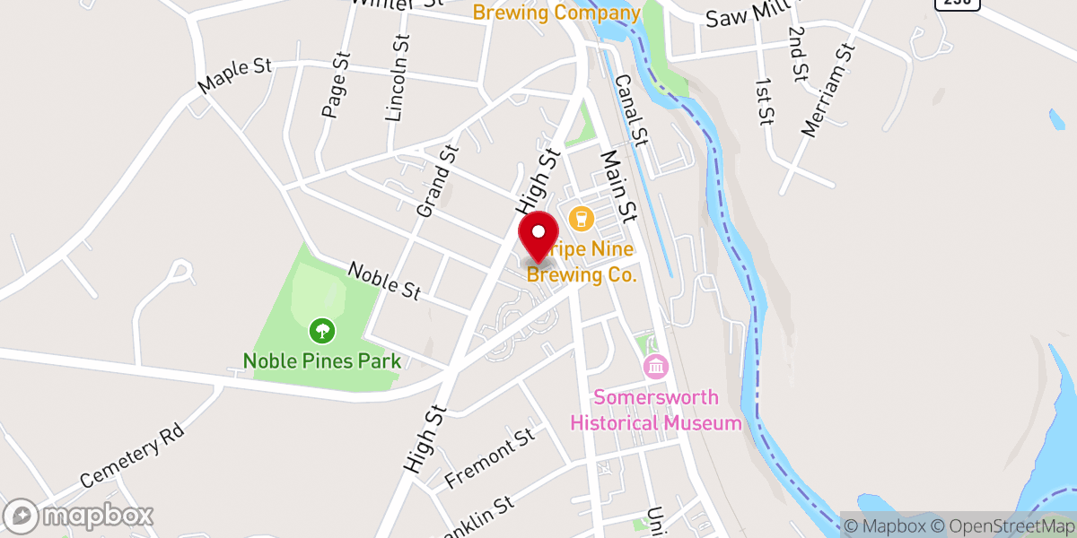 Map showing location of BeFree Somersworth