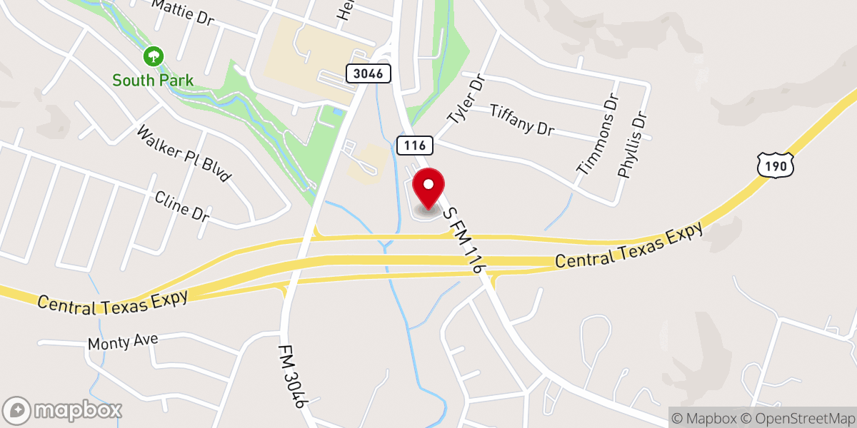 Map showing location of Bible Way Missionary Baptist Church
