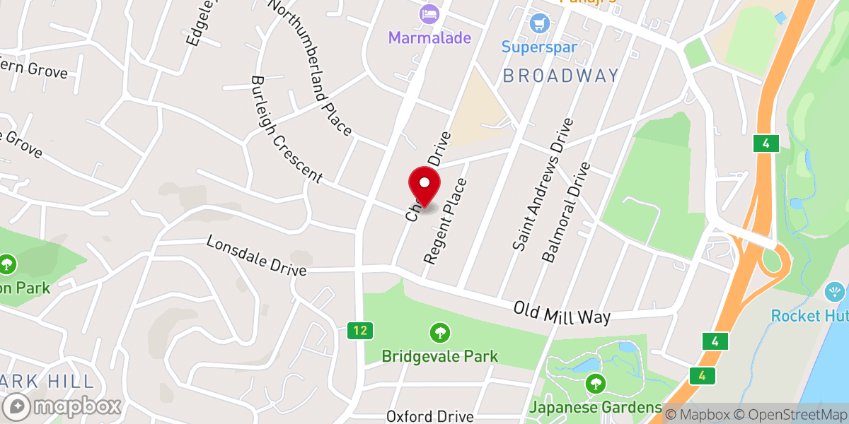 Map showing location of St. Martin's Church