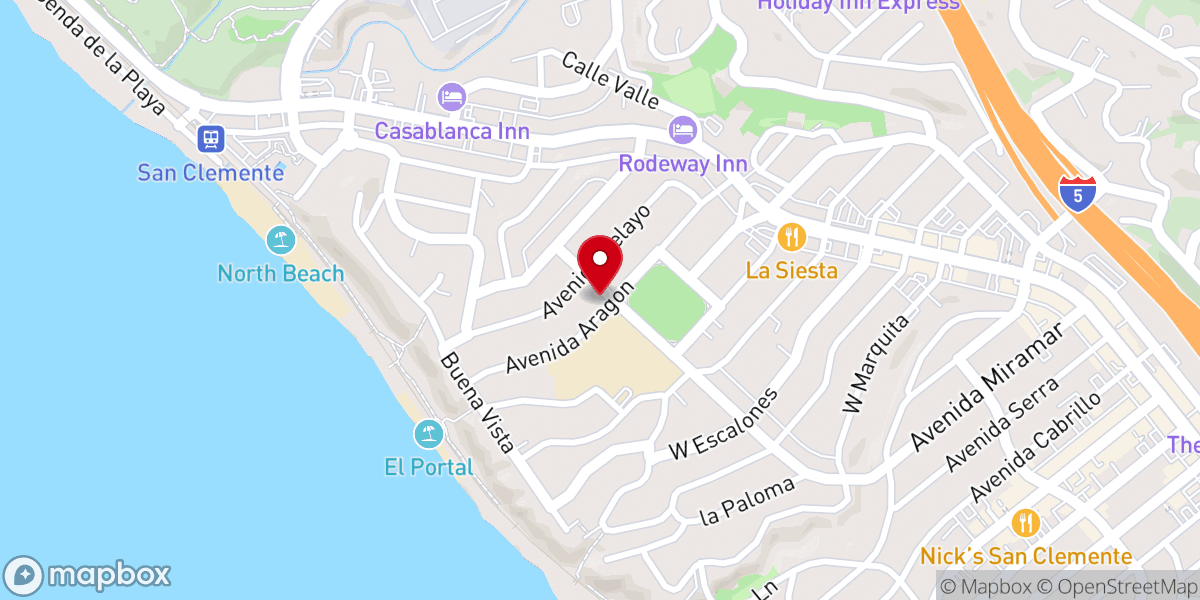 Map showing location of St. Clement's By-The-Sea Episcopal Church