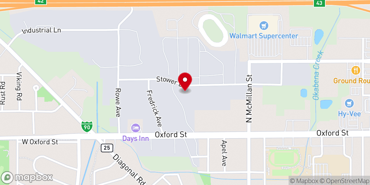 Map showing location of Westminster Presbyterian Church
