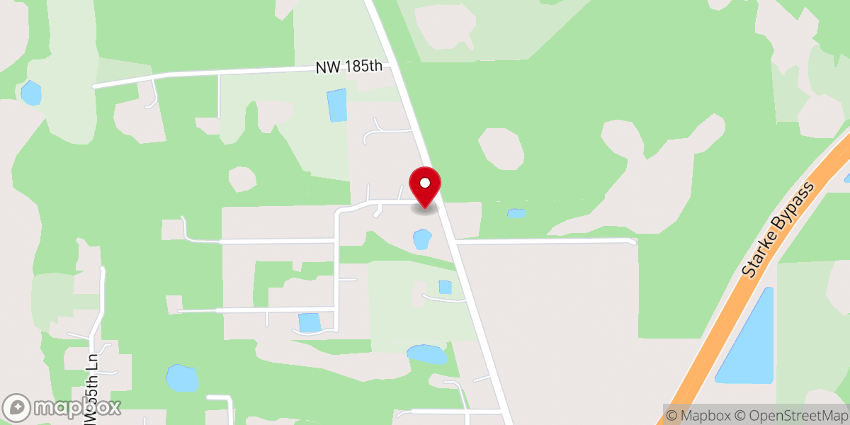 Map showing location of Good Shepherd Lutheran Church Of Starke
