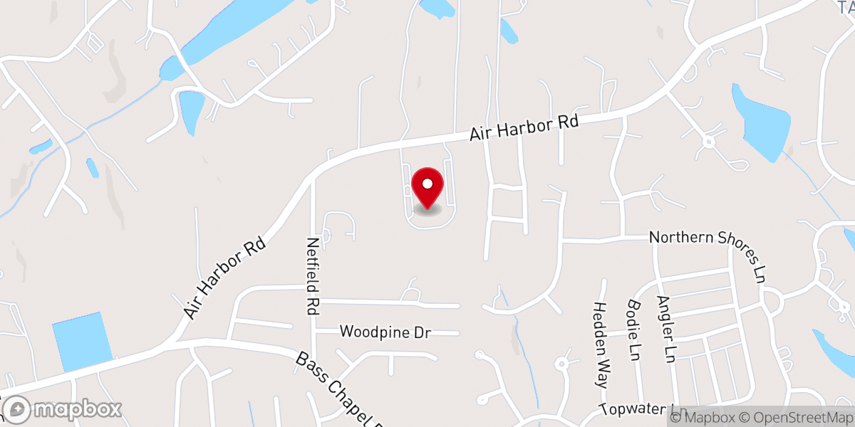 Map showing location of Calvary Christian Center