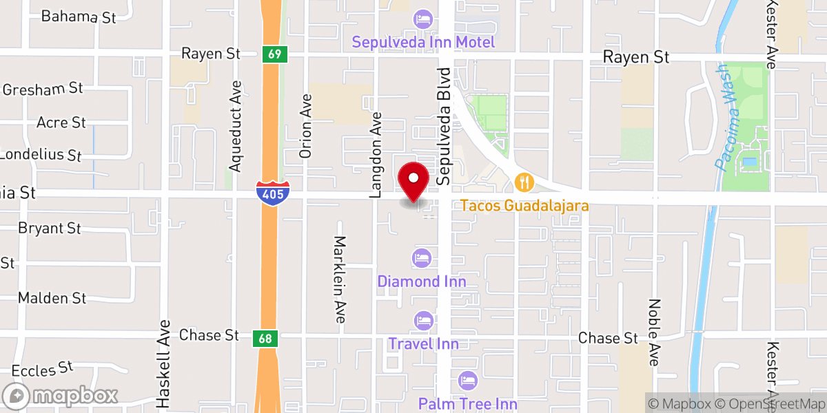 Map showing location of Iglesia Principe de Paz MH