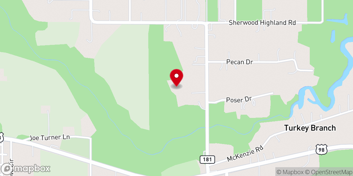 Map showing location of Southern interstate chapel ministries