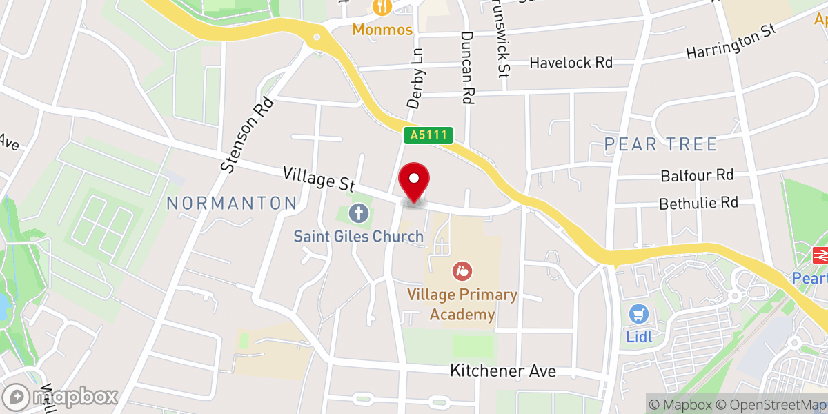 Map showing location of Church of God of Prophecy