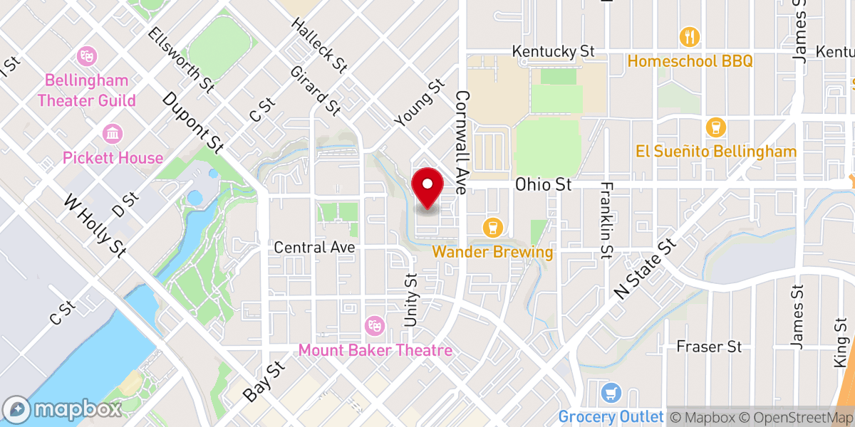 Map showing location of The Bridge Community Church