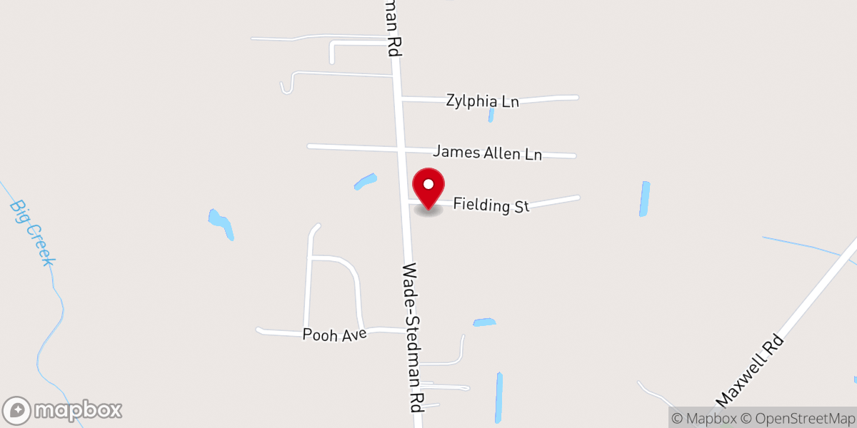 Map showing location of Faith Builders Christian Center