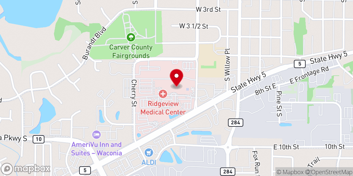 Map showing location of Good Grief Network
