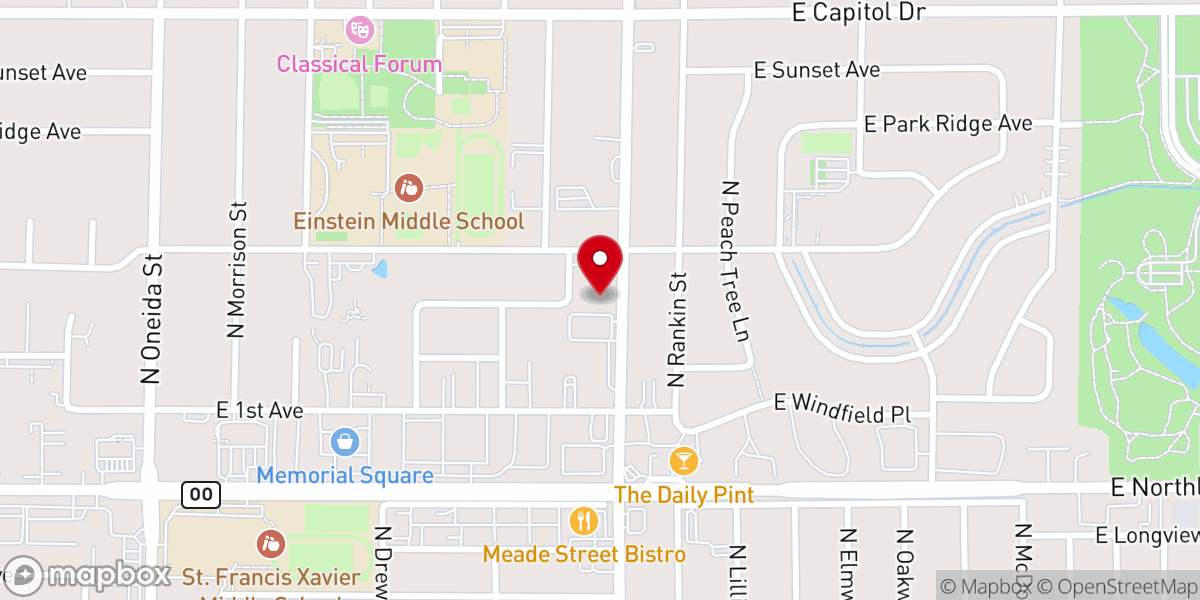 Map showing location of Our Saviour's Lutheran Church - ELCA