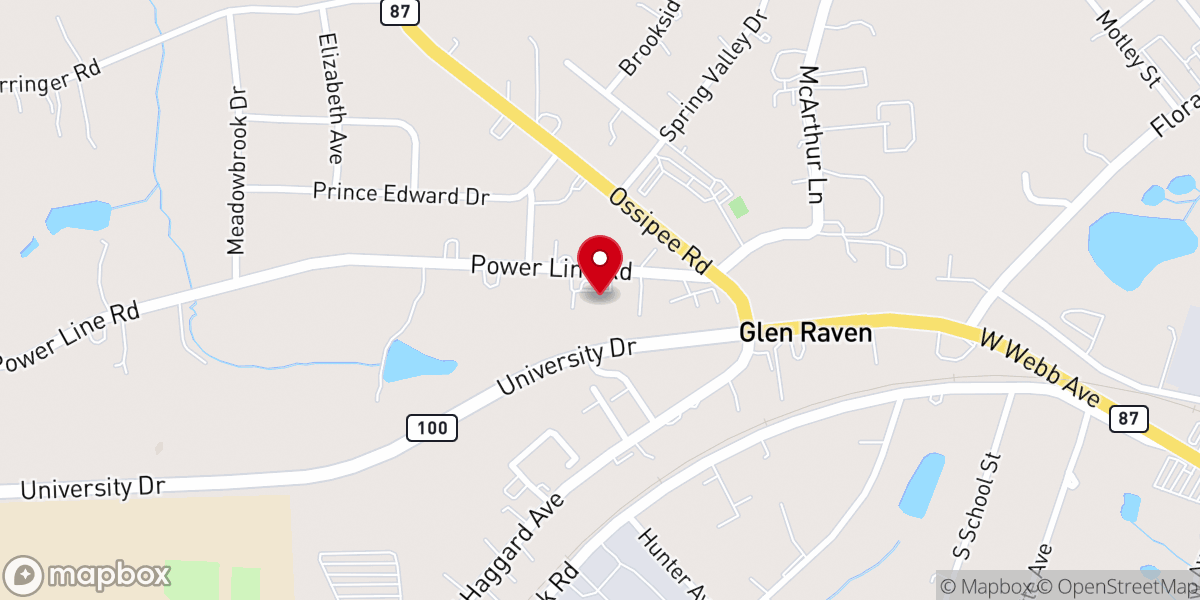 Map showing location of Antioch Community Church