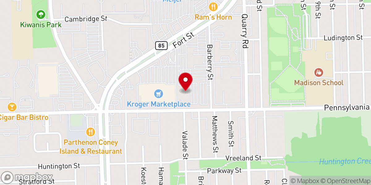 Map showing location of Crystal Gardens