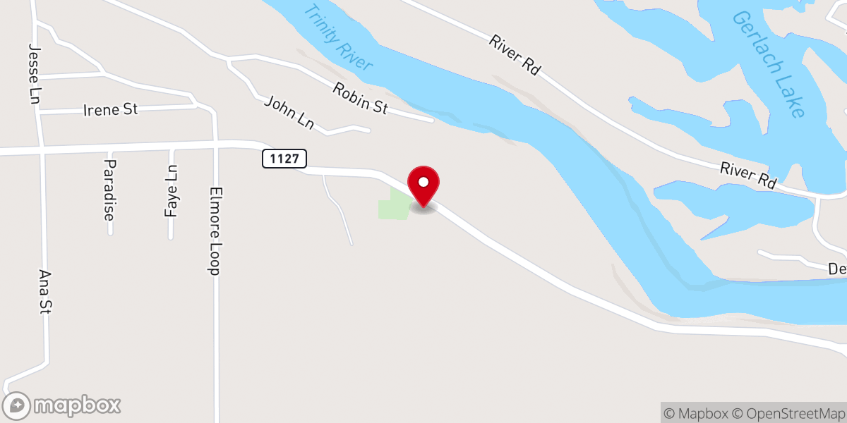 Map showing location of Lake Station Missionary Baptist Church